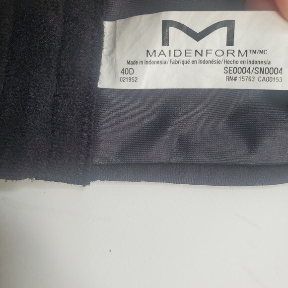 Maidenform SE0004 Strapless Bra 40D black 5 Ways Convertible Self Expressions - Picture 5 of 6